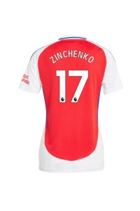 Arsenal Oleksandr Zinchenko #17 Voetbaltruitje Thuis tenue Dames 2024-25 Korte Mouw